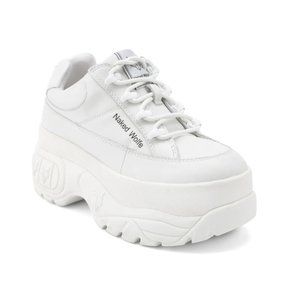 NAKED WOLFE SPORTY WHITE LEATHER (SLIGHTLY WORN)